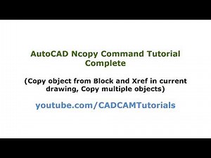AutoCAD Copy Object from Block or Xref | Ncopy Command Tutorial Complete | Ncopy Multiple Objects Video Lecture | A complete Guide to AutoCAD (English) - Design Softwares