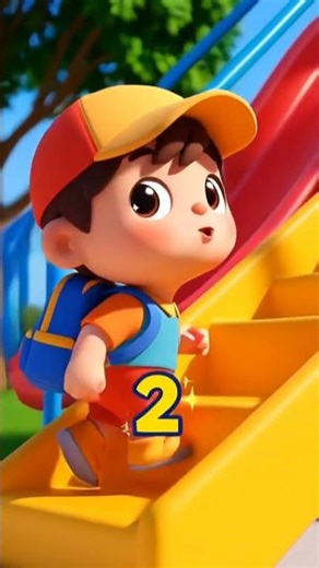 Counting Stairs 1–5 | Fun Playground Counting for Kids | Milo Learning Time #nurseryrhymes