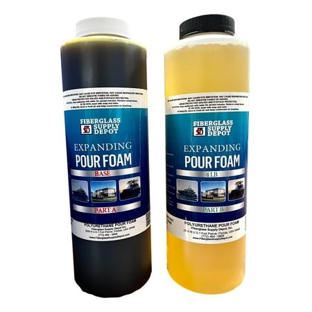 4 Lb. Density Expanding Pour Foam, 2 Part Polyurethane Closed Cell Liquid Foam for Boat and Dock Flotation, Soundproofing, Filling Voids, and Insulation (Quart Kit) - Walmart.ca