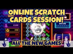 Online National Lottery Scratch Cards! Trying All The New Instant Win Games! #scratchcards