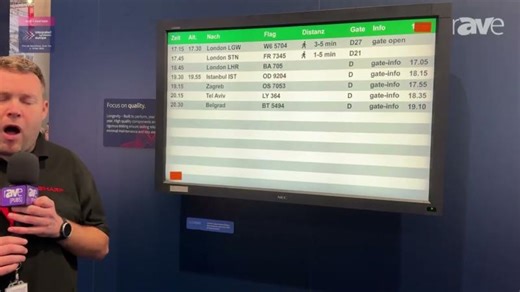 ISE 2026: Sharp Demos LCD4000 24/7 Large Format Display That s Run 175,000 Hours at Vienna Airport | Sharp Display Solutions Europe GmbH
