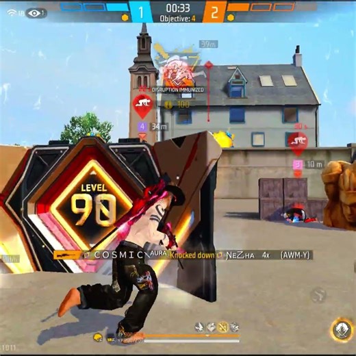 Cosmic Aura vs Toxic Emote Players 💀#shortsfeed #cosmiclive#tondaegamer #freefire