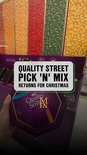 The popular Quality Street pick 'n' mix stations are back at John Lewis in the Trafford Centre - and there's a big change on prices this year. The quirky counter gives shoppers the chance to create their own mix of the classic variety tin that has long been a Christmas tradtion. And the new limited edition tins are now available, spotted on the first floor at John Lewis in the Trafford Centre at the weekend. There's new additions this year, as the chocolate brand has unveiled a "mystery sweet" i