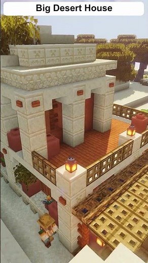 Build a Big Desert House in Minecraft #shorts