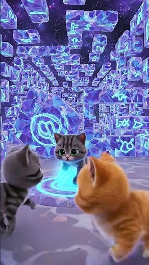 Cat Family Solves a Magical Maze 🌀😻