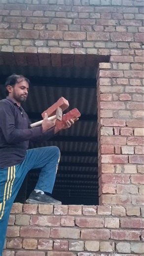 2 part of a brick #tipsntricks #brickwork #construction