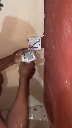 How to install electricity and light socket #electriclight