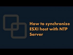 How to synchronize ESXI host with NTP Server