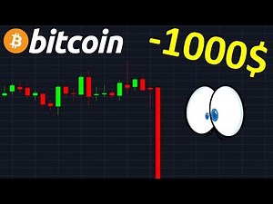 BITCOIN -1000$ EN 1 HEURE, QU'EN PENSER !? btc analyse technique crypto monnaie