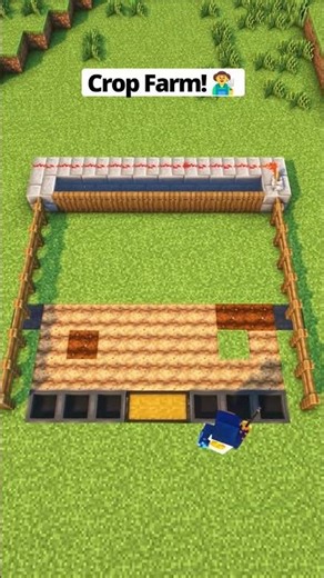 Minecraft Automatic Crop Farms!🧑‍🌾 #shorts #minecraft