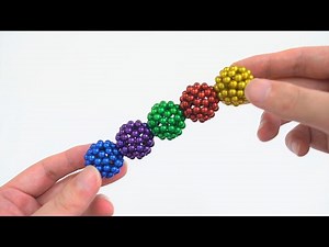 How to Make Small Sphere with Magnetic Balls ASMR Magnetic Samurai