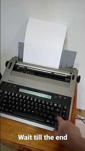 the sounds of an electronic typewriter