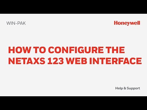 How to Configure the NetAXS 123 Web Interface for WIN-PAK