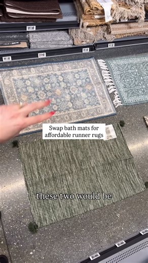 Isabella Lafferty on Instagram: "Runner rugs > bath mats! Please let me know your favorite ones! I’m always SHOCKED at Walmarts prices to be honest!! Let me know if you want the links :) #bathmat #bathroomdecor"