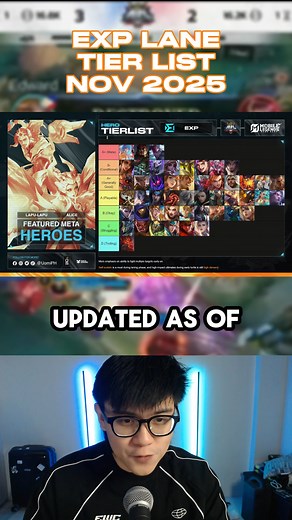 EXP LANE TIER LIST NOV 2025 #MLBB #MLBBPH #MPLPH #MPL #LakasNgPinas | Uomi