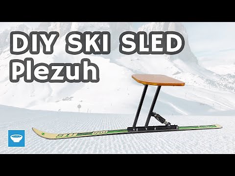 Awesome idea how to repurpose your old skis into sled (Ski Sled / Plezuh / Skigibel)