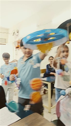 #solarsystem #hanging #scienceproject #happystudents #science