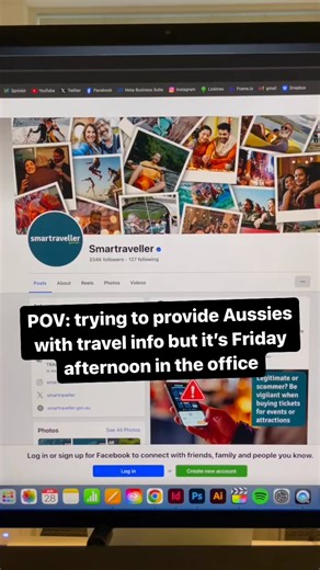 Our brains on a Friday afternoon 😆 For travel advice and information on travelling overseas, visit our website smartraveller.gov.au or click the link in our bio. | Smartraveller