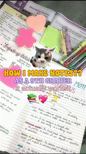 HOW I MAKE NOTES AS A 9TH GRADER 🧿✅|| Score 99%#class9#fypシ