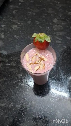 #sanakitchenfoods# strawberry milk shake #