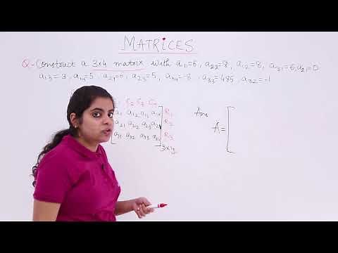 Class 12th – Construction of Matrix Problem-1 | Matrices | Tutorials Point