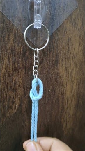 DIY Infinity Square Knot Macramé Keychain| Handmade Keychain #diykeychain #knitting #knotting #short