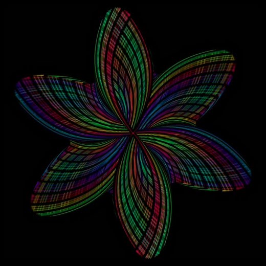 Psychedelic flower Animation by Gio using OmniGeometry | OmniGeometry
