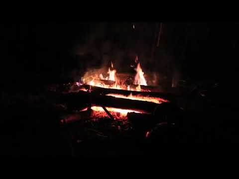 Cozy Fireplace with Rain & Thunder Sounds for Sleep - Crackling Fire Ambience (1 Hour)