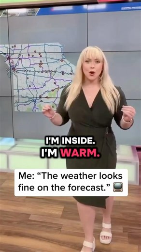 Watching my favorite news anchor Carissa Codel’s weather forecast VS my real life