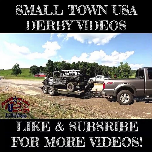 Full Size Demolition Derby Cars Arriving on Trailer at The Bullskin Twp. Fair 2025 #demoderby