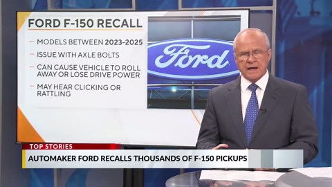 Ford recalls thousands of F-150 pickups