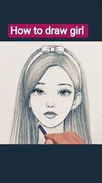 How to draw girl ||girl drawing for beginners #trending #shortvideo