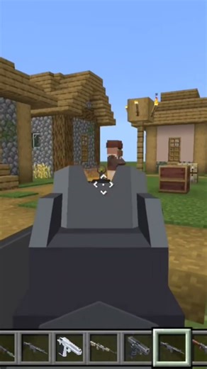 3D gun mod Minecraft bedrock edition #minecraftbedrockediton