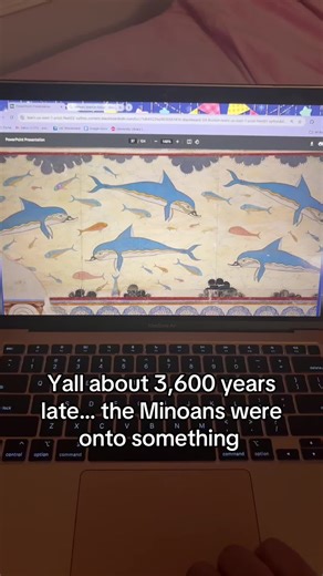 The Dolphin Fresco #history #greece #dolphin #fyp #fart