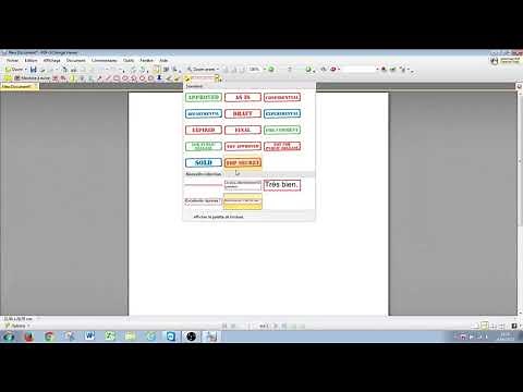 Création de timbres sur PDF XChange Viewer