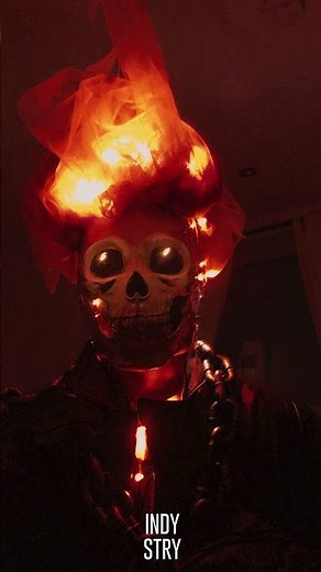 Ghost Rider Halloween Costume DIY flame fire mask #Shorts
