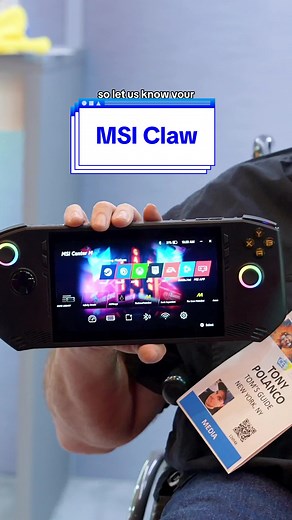 First Look at the MSI Claw Gaming Handheld | CES 2024