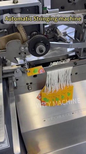 Automatic Price Tag Stringing Machine Test--- Fast & Stable