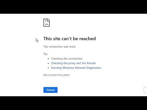 [Solved] "This site can’t be reached, The connection was reset, ERR_CONNECTION_RESET