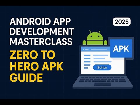 Android App Development Masterclass: Zero to Hero APK Guide (2025)
