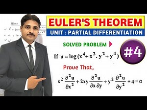 EULER'S THEOREM IN PARTIAL DIFFERENTIATION SOLVED PROBLEM 4 ‪@TIKLESACADEMY‬