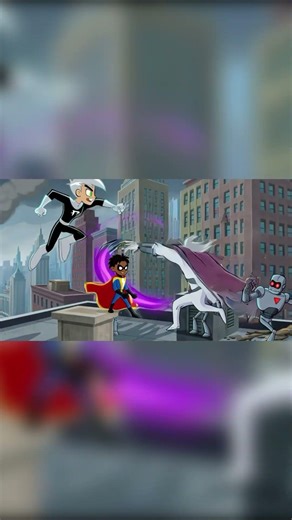 MALIK Meets DANNY PHANTOM! #shortfilm#animation #anime #nickelodeon #2026