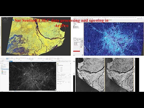 Sar Sentinel 1 SLC data processing and opening in ArcPro for post processing
