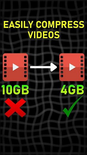 How to Compress Video Files Easily on Windows 10/11⚡ #shorts