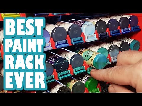 How To Properly Organize Your Miniature Paints Using A DIY Rack System
