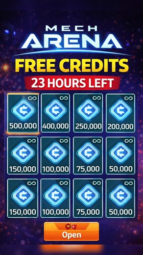 Mech Arena FREE Credits 🔥 23 Hours Left! Don’t Miss This! #mecharena #mecharenapromocodes