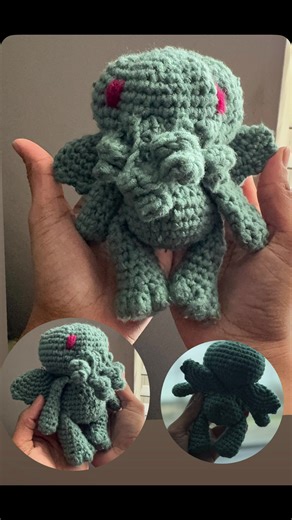Cryptid blind boxes? I’ve never tried making blind boxes but my kids love the bluey ones 🤣 and I love making these cryptids 🖤 #cryptids #blindboxes #blushadowcreations #crochet #cthulhu