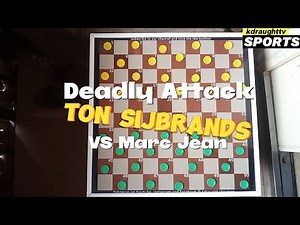 How to Play draught like a Professional | Sijbrands Vs Marc Jean | Sijbrands Attack