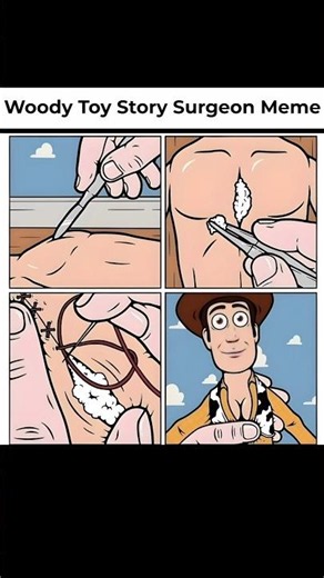 Woody's Secret Pull String! 🧵💀 Toy Story Meme