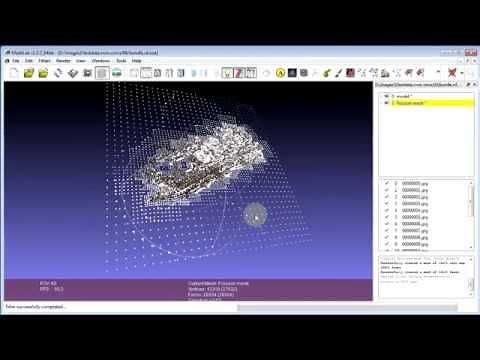 VisualSfM and MeshLab workflow